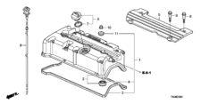 Комплект клапанной крышки HONDA ACCORD CR-V K24Z2 K24Z3 K24Z7 12030-R44-A00