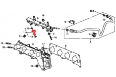 Кольцо форсунки верхнее HONDA K24Z2 K24Z3 91302-R40-A01