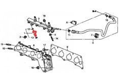 кольца форсунки верхние хонда K24Z2 K24Z3 91302-R40-A01