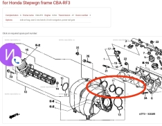 Прокладка впускного коллектора HONDA K20A K20Z K20Z1 K24A1 17105-PNA-J01