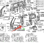 61302-26430 стойка передняя TOYOTA HIAC LH119 LH178 61302-26051