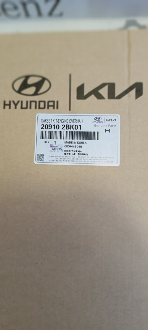 Комплект Прокладок двигателя G4FD 20910-2BK01 HYUNDAI KIA