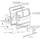 67872-95J00 Уплотнитель боковой двери TOYOTA HIACE KZH116 LH178 DYNA RH