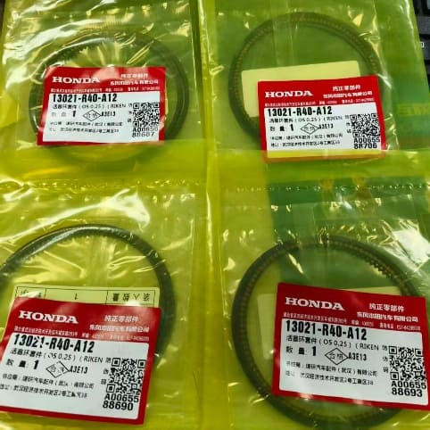 Поршневые кольца оригинал Honda k24z3 k24z6 13021-R40-A12 13011-R40-A12 купить оригинальные поршневые кольца Honda 13021-R40-A12 13011-R40-A12 (K24Z3 K24Z2 K24Z7) — OEM STD, +0.25 для Honda Accord (Аккорд) 8 CP/CU/CW 2008-2013, CR-V RE 2010-2015, Crosstour TF 2012-2015, Civic Si FB/FG 2012-2015